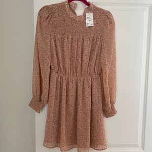 NWT LUSH Blush Pink Floral Dress